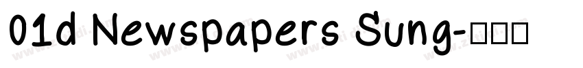 01d Newspapers Sung字体转换